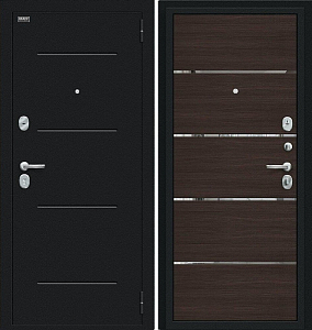 Товар Дверь Браво Лайн Букле черное/Wenge Veralinga DIS006753